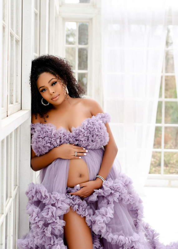 Lavender Maternity Dress/Photoshot Dress