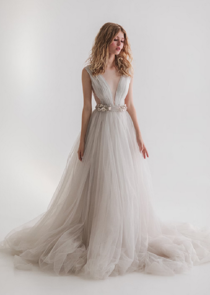 Light Grey Wedding Dress