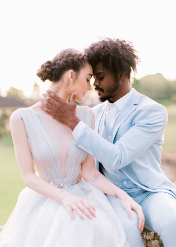 Light Grey Wedding Dress