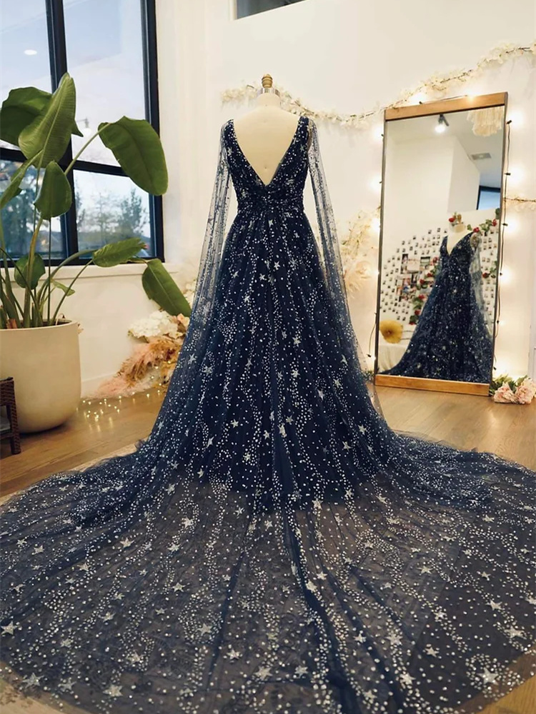Navy Blue Sparkle Tulle Photoshoot Dress /Maternity Dress