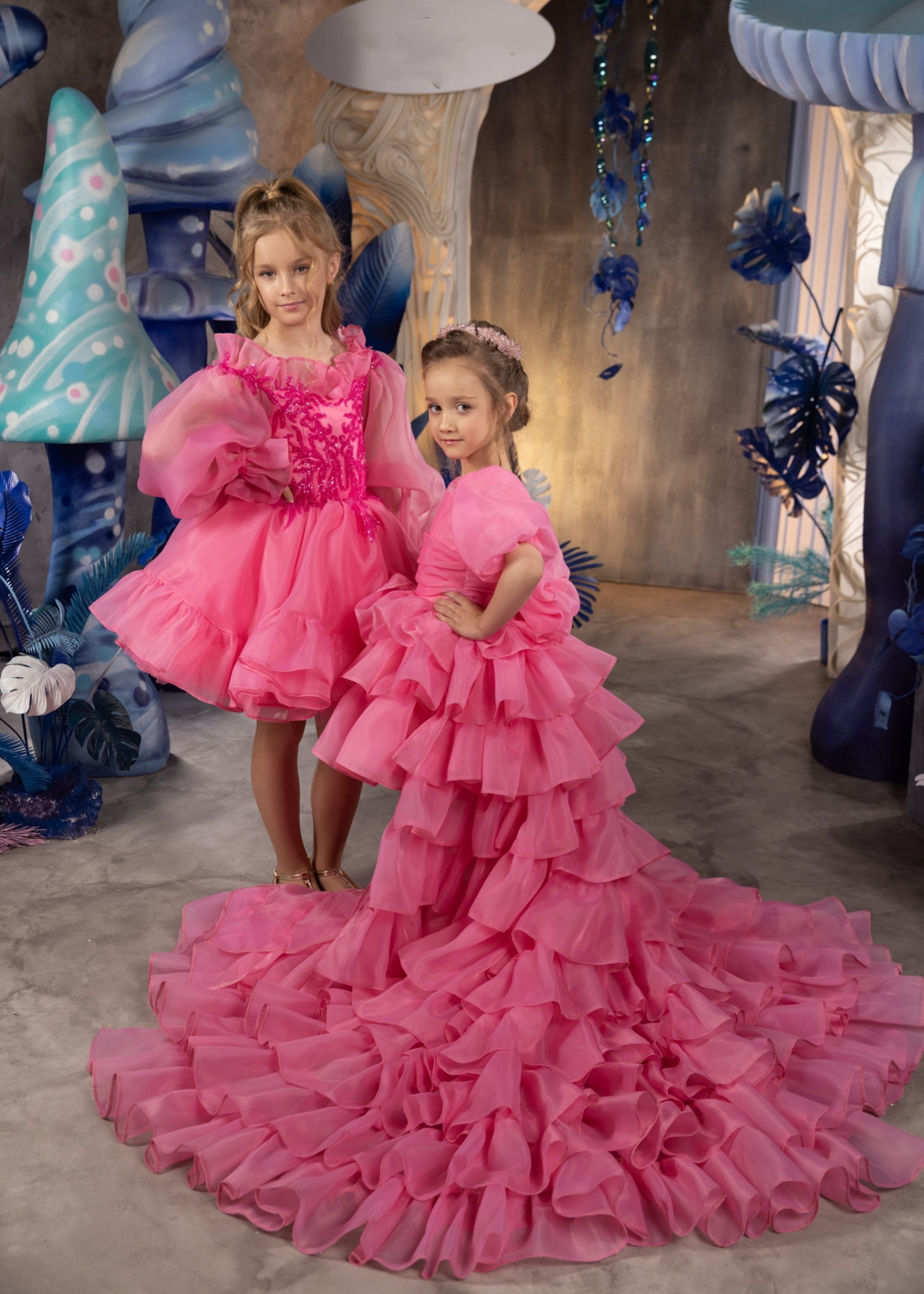 Hot Pink Stunning Short Flower Girl Dress/Girls Pageant Dress
