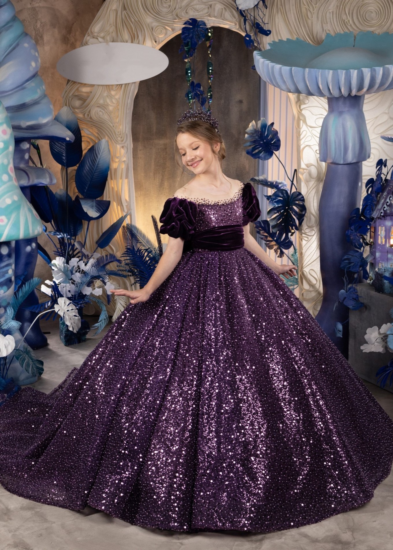 Sparkle Tulle Flower Girl Dress/Girls Pageant Dress