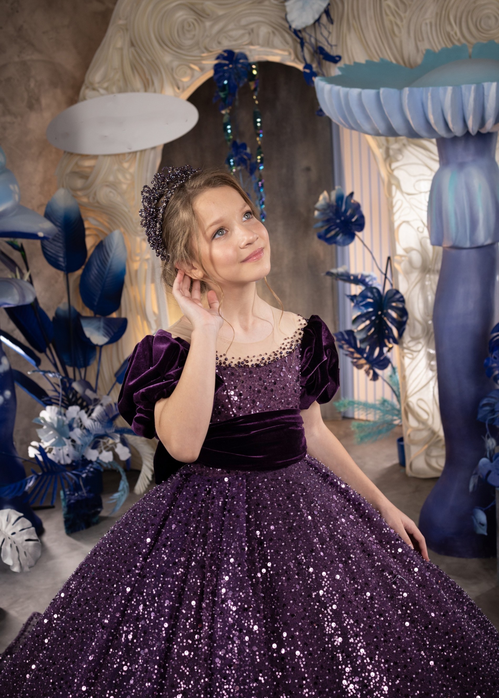Sparkle Tulle Flower Girl Dress/Girls Pageant Dress