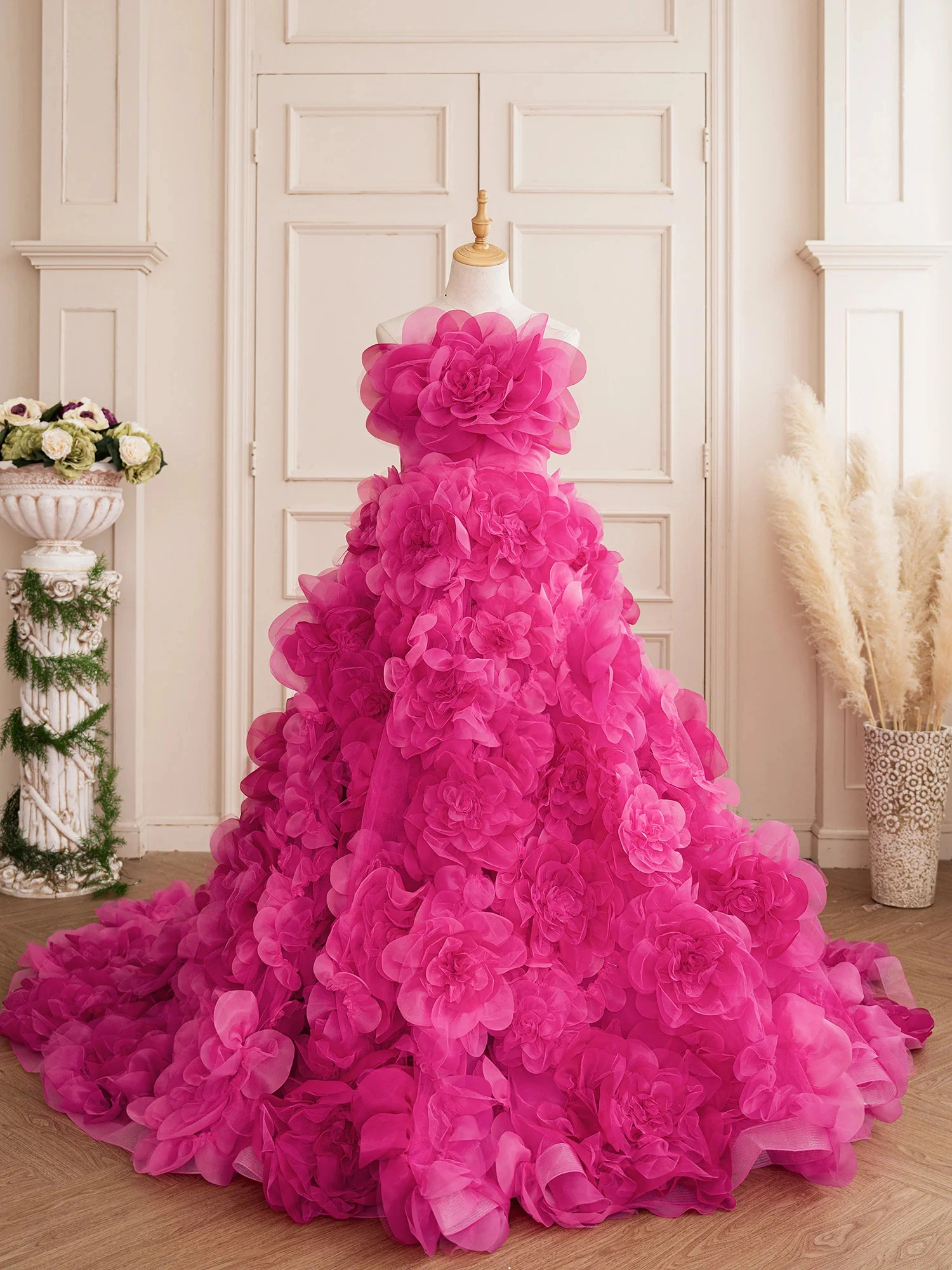 Hot Pink /Purple Photoshoot Dress /Maternity Dress