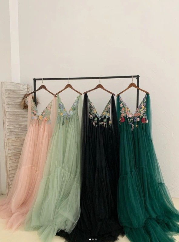 On Sale Floral Lace Tulle Photoshoot Dress /Maternity Dress