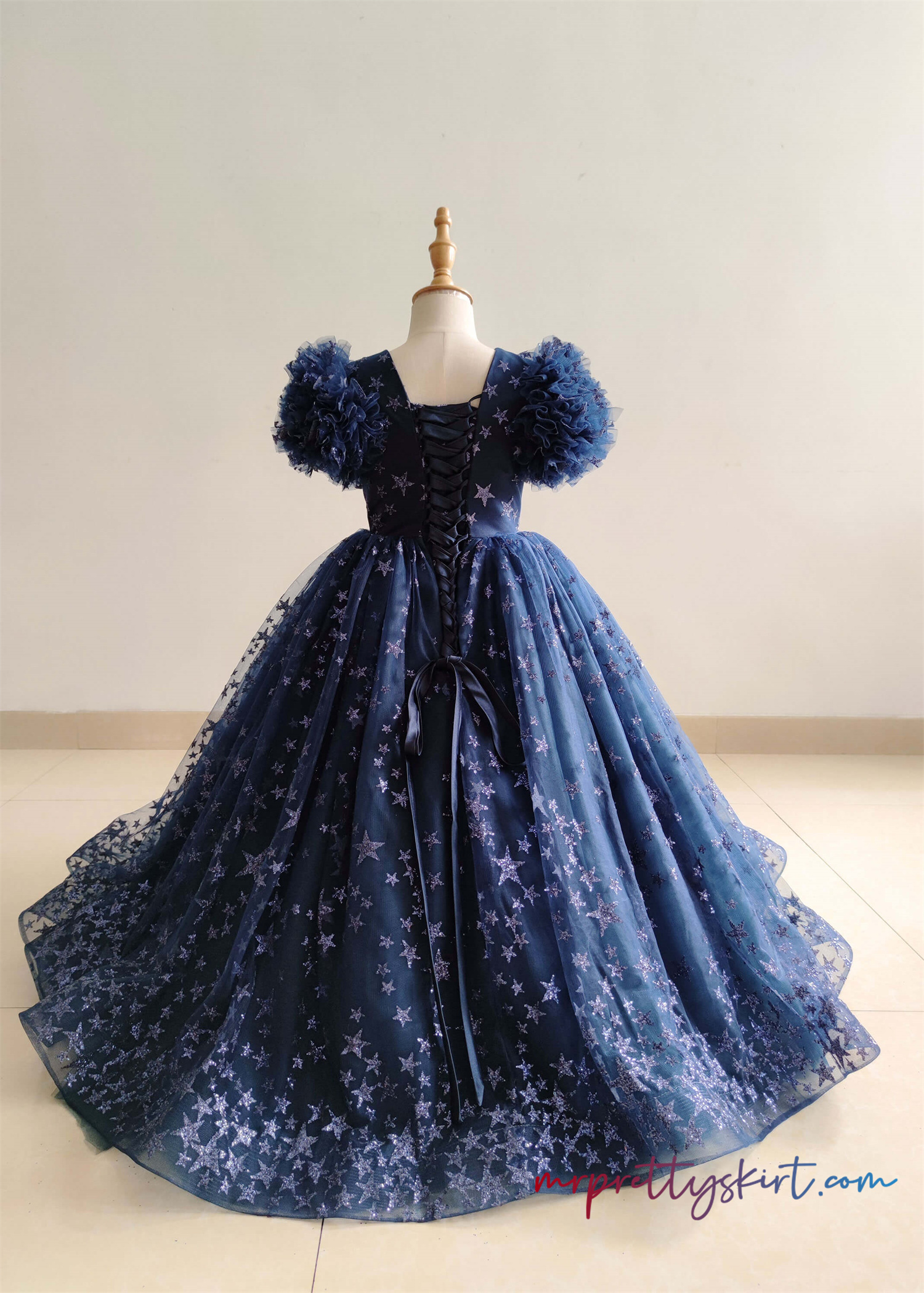 Sparkle Lace Flower Girl Dress /Girl Photoshoot Gown