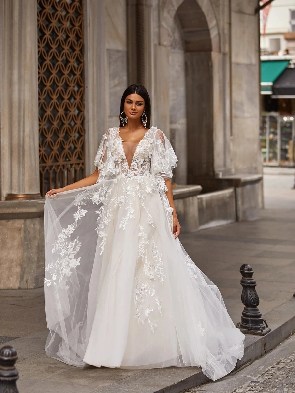 Ivory Lace Popular Wedding Dress