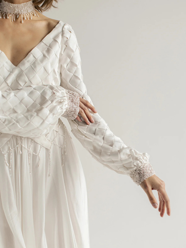 Ivory  Chiffon Sexy Wedding Dress