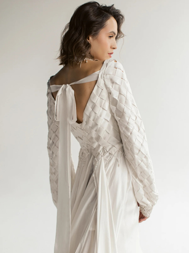 Ivory  Chiffon Sexy Wedding Dress