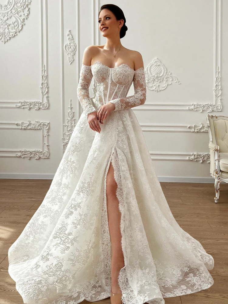 French Lace Bridal Dress