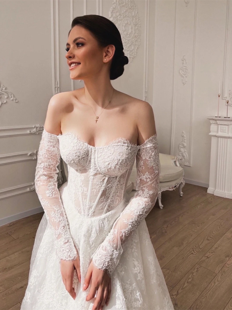 French Lace Bridal Dress