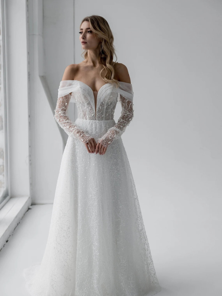 White  Lace Bridal Dress