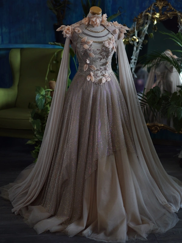 Sparkle Ruffled Photoshoot Dress/Prom Dress