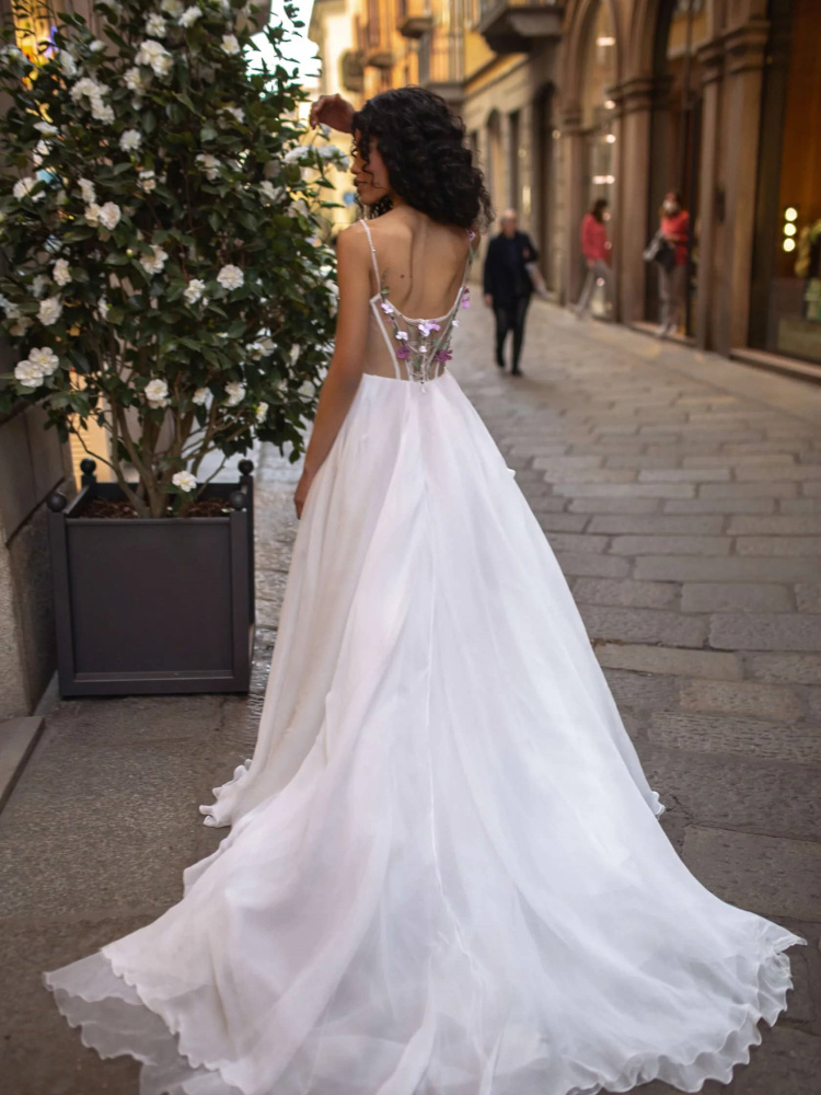 Luxury Floral Lace Wedding Dress