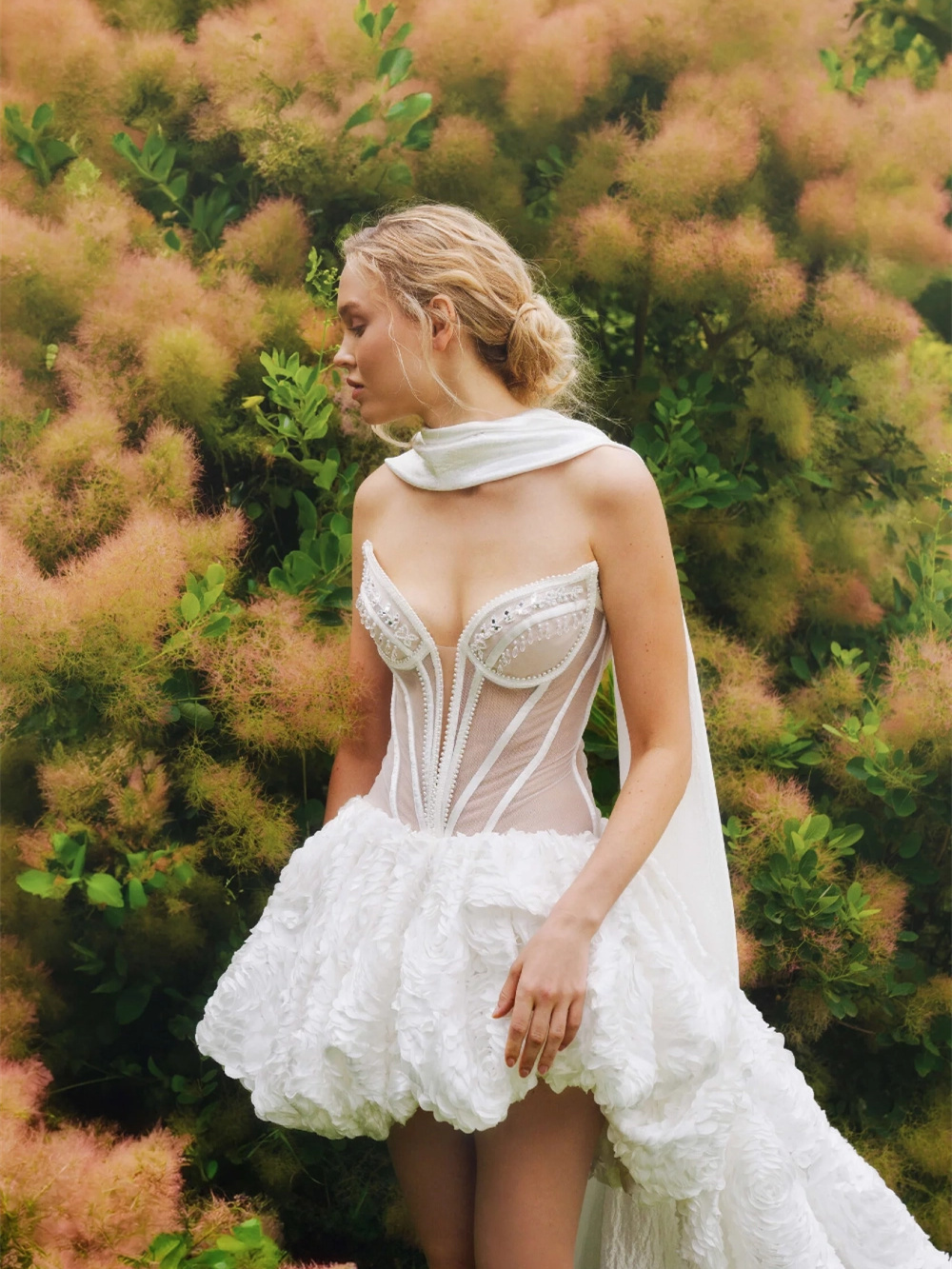 White Short Wedding Dress