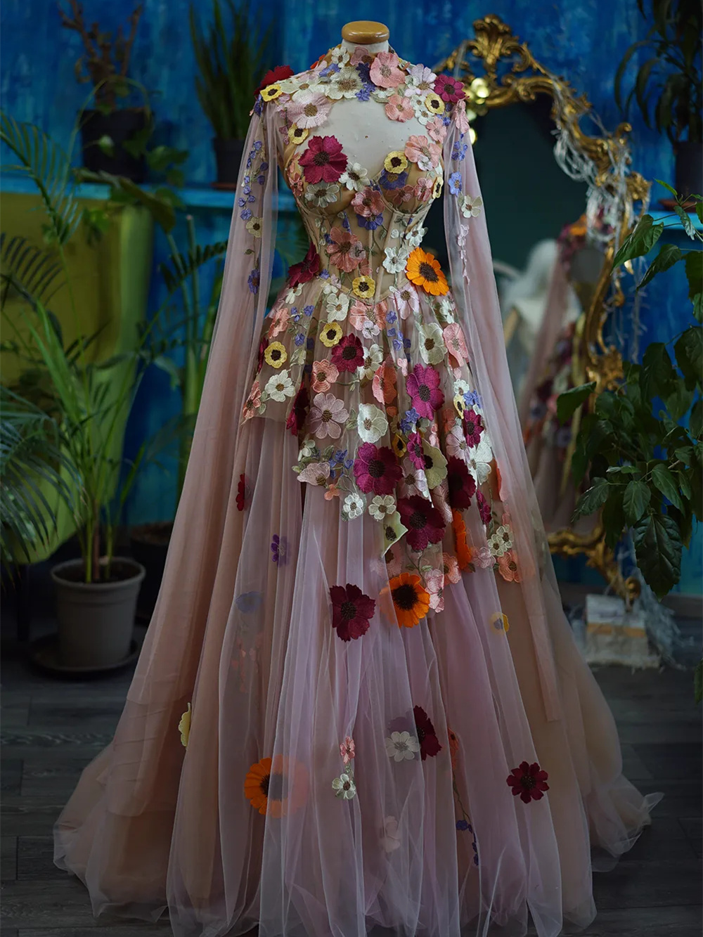 Floral Dress  Photoshoot /Floral Prom Dress