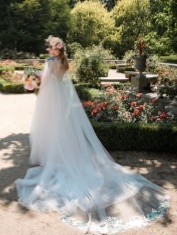 Floral White Wedding Dress