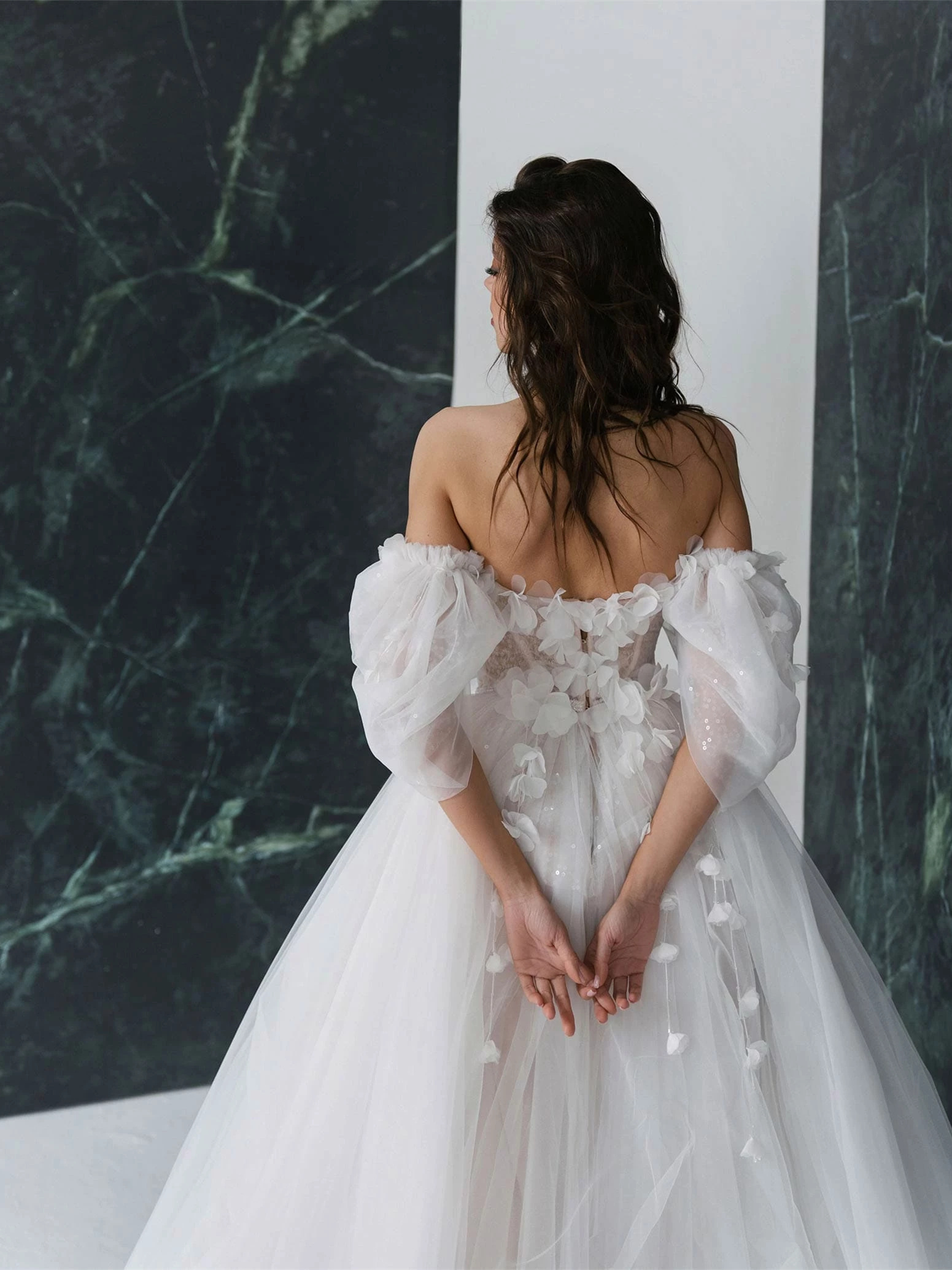 Off Shoulder Chic Bridal Dress