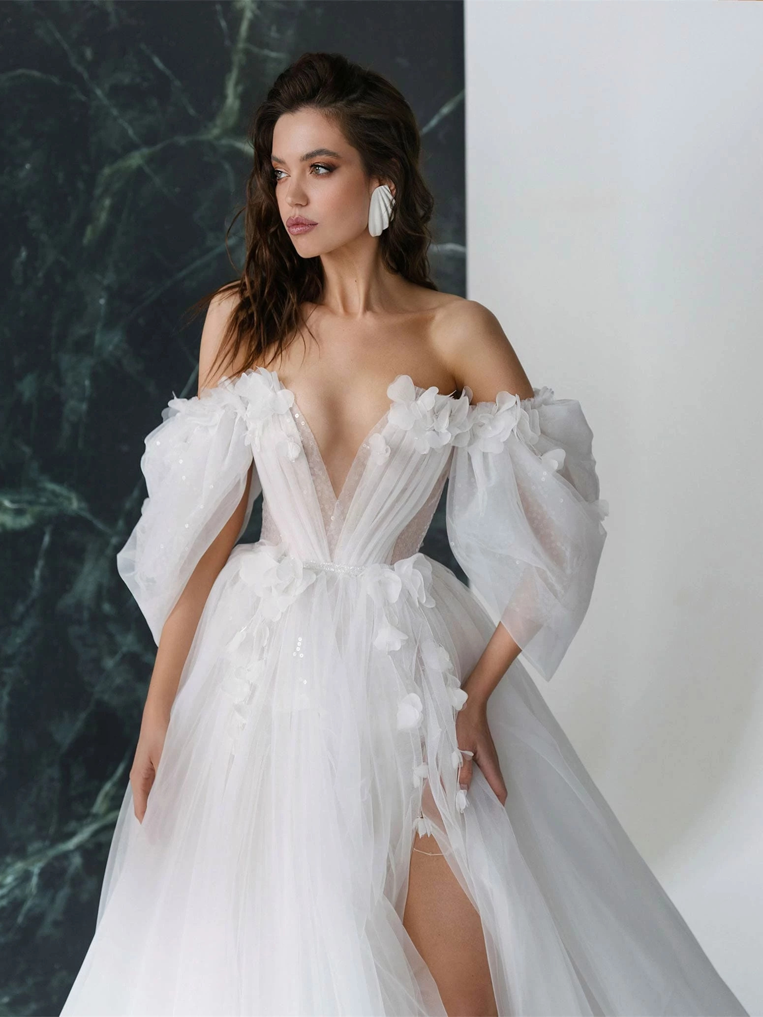 Off Shoulder Chic Bridal Dress