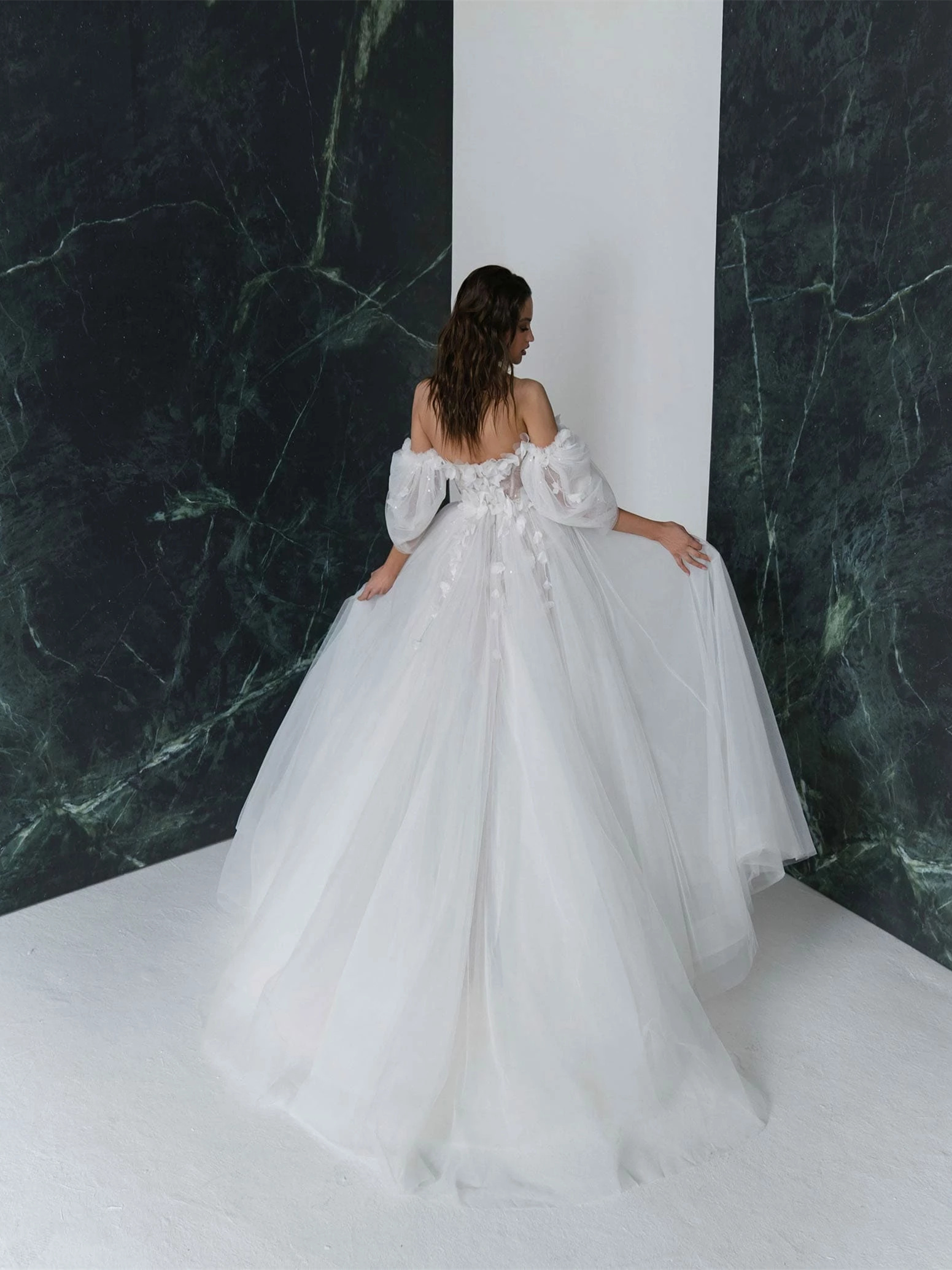 Off Shoulder Chic Bridal Dress