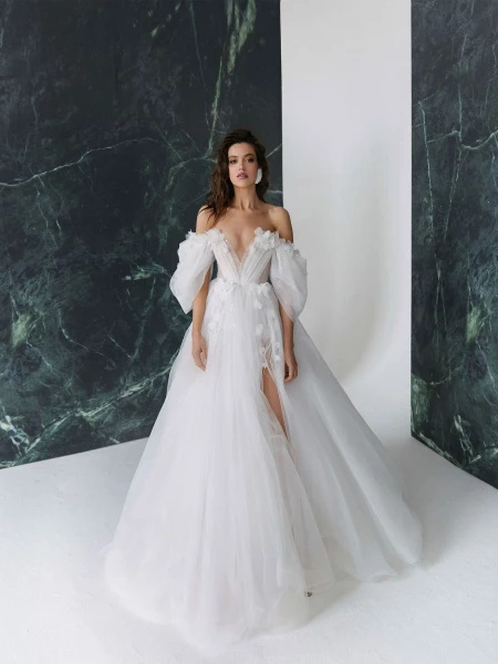 Off Shoulder Chic Bridal Dress