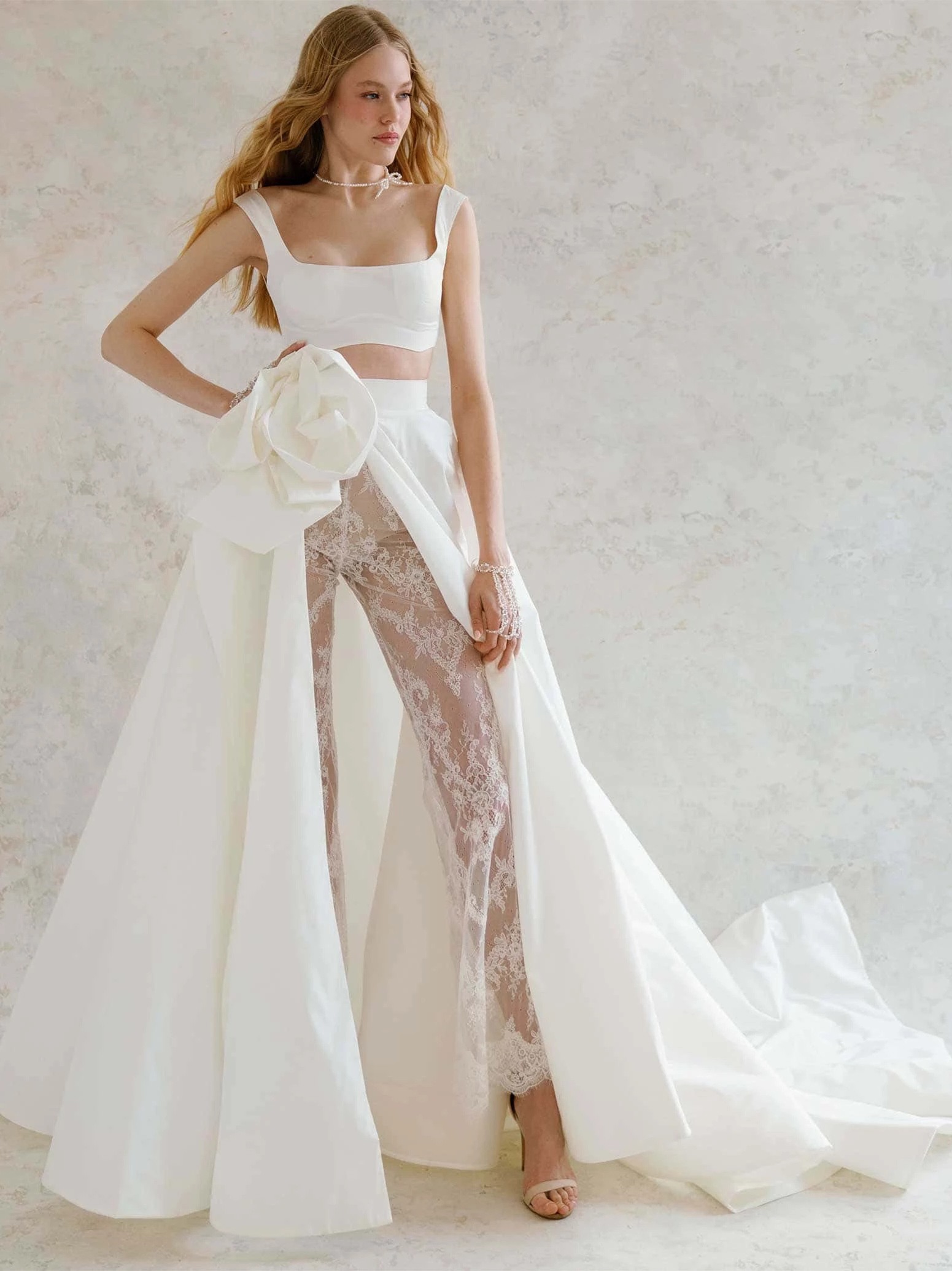 2 Pieces Ivory Bridal Dress