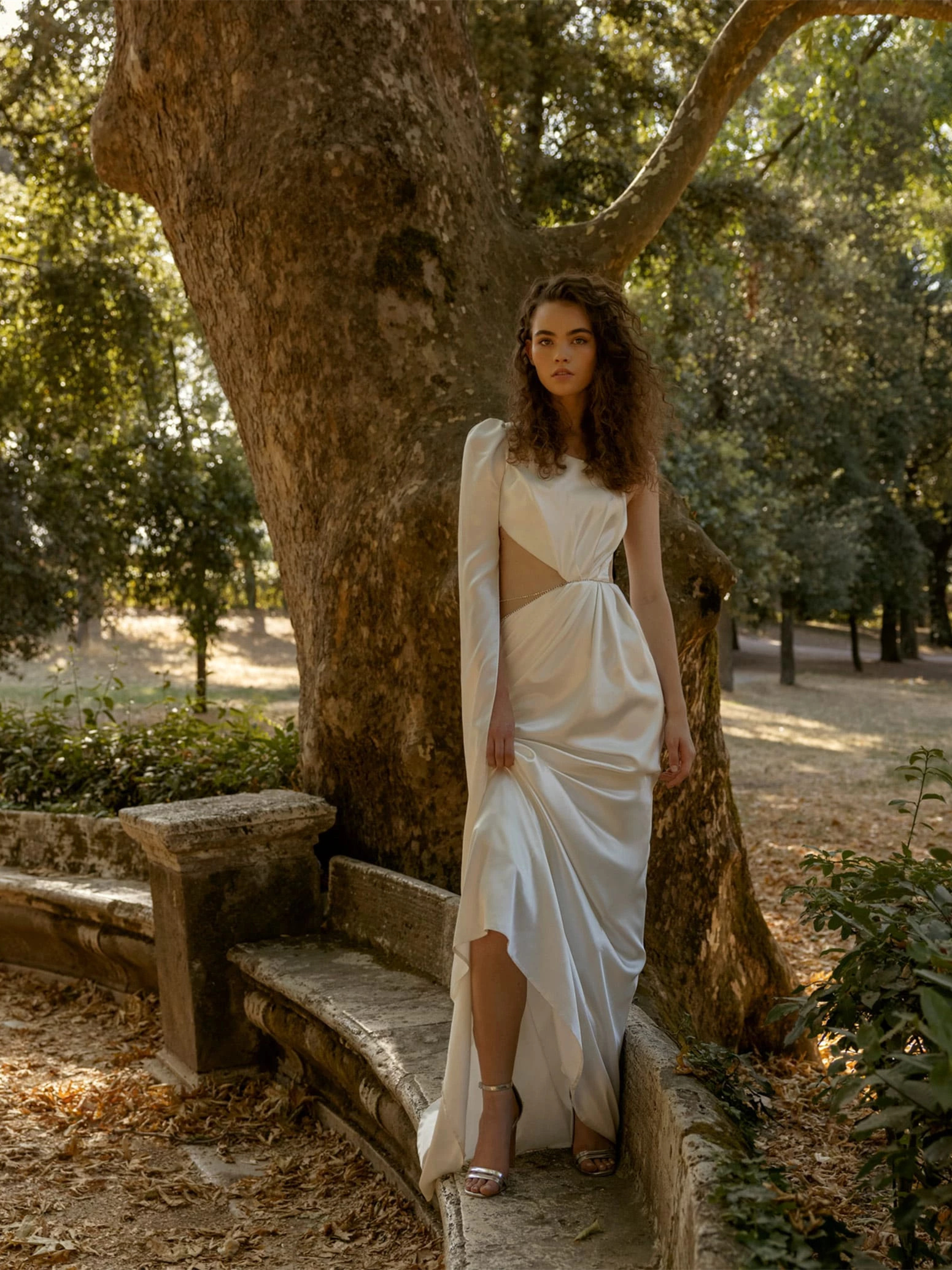 100% Silk Ivory Bridal Dress