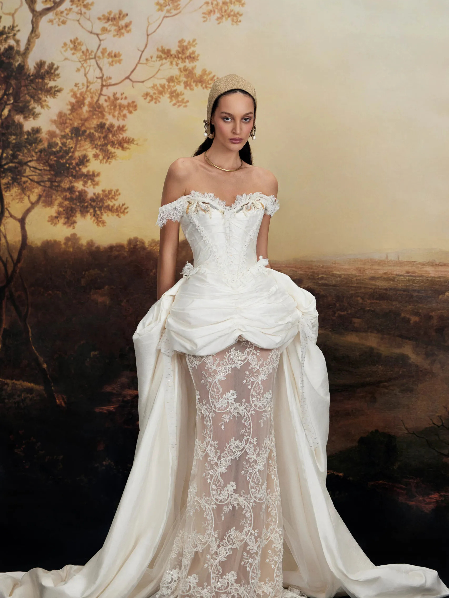 Vintage 3 Pieces Wedding Dress