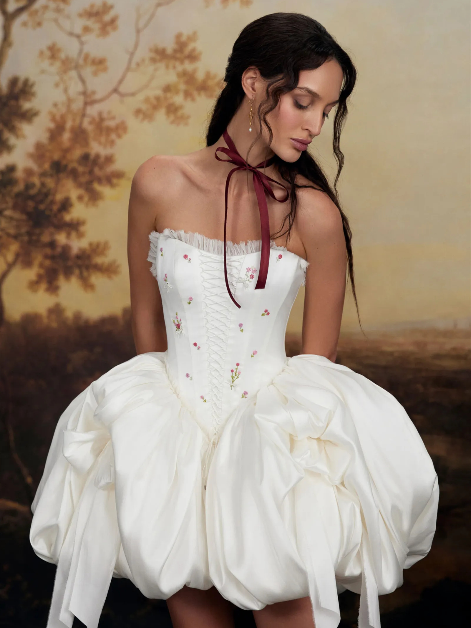 Vintage Style Short Wedding Dress