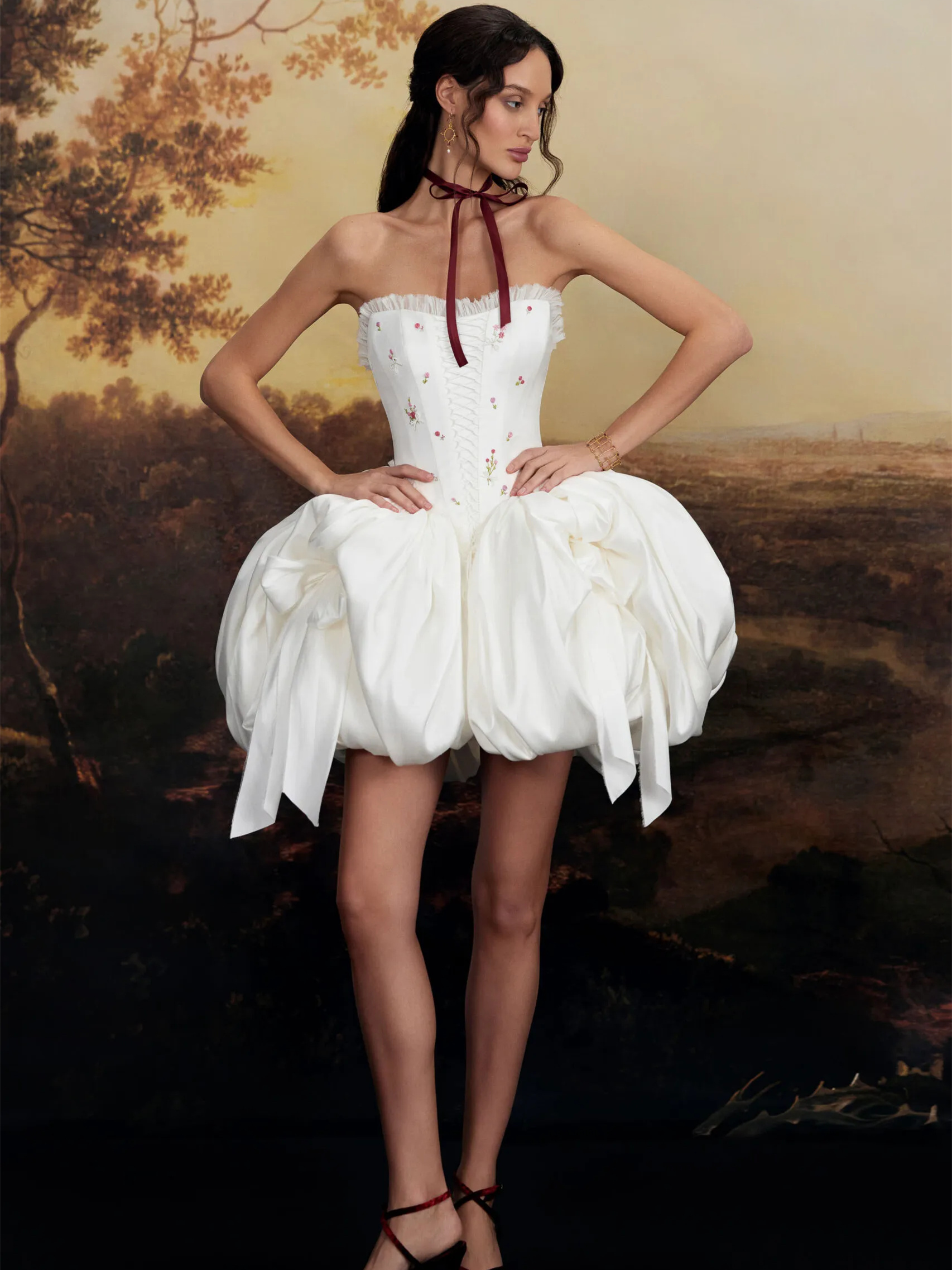 Vintage Style Short Wedding Dress