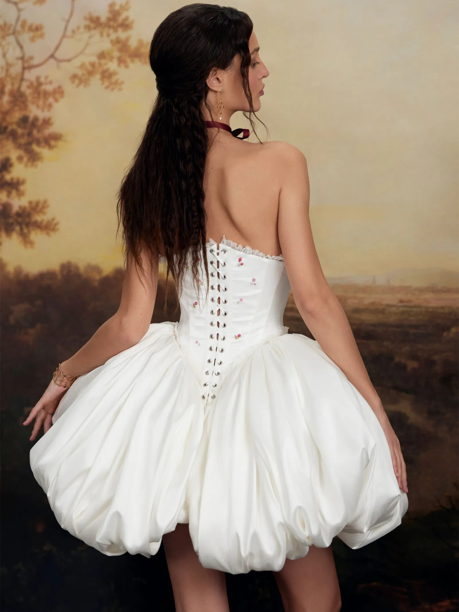 Vintage Style Short Wedding Dress