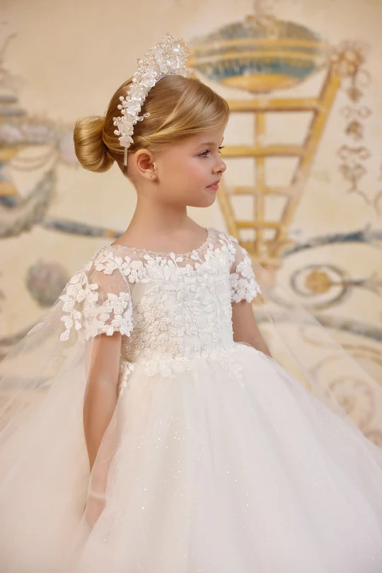 Sparkle Tulle Girls Comunion Dress