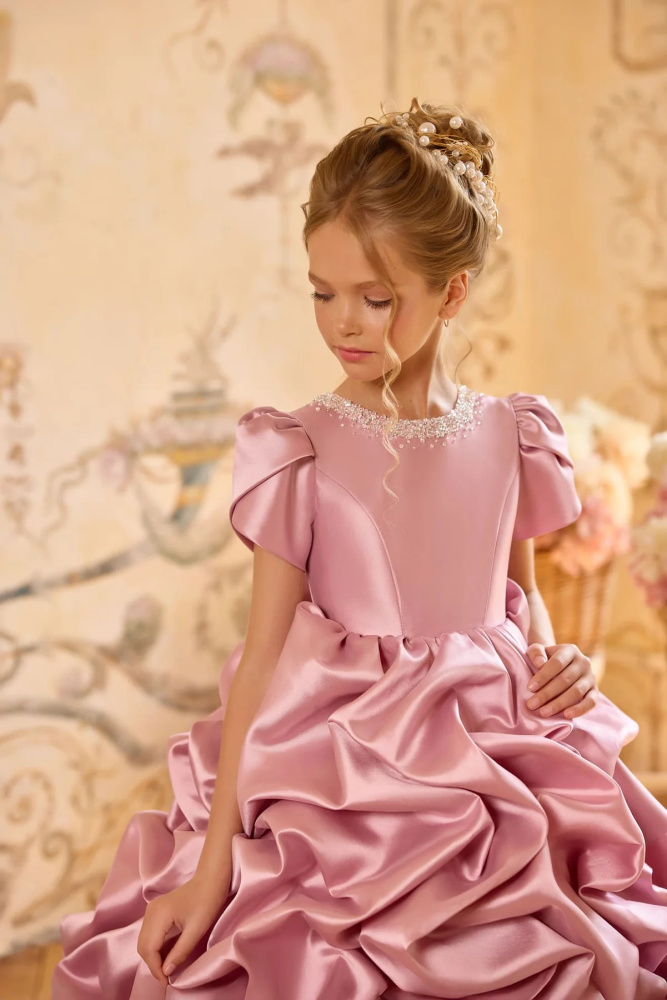 Rose Red Miakdo Girls Party Dress