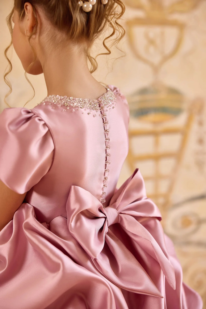 Rose Red Miakdo Girls Party Dress