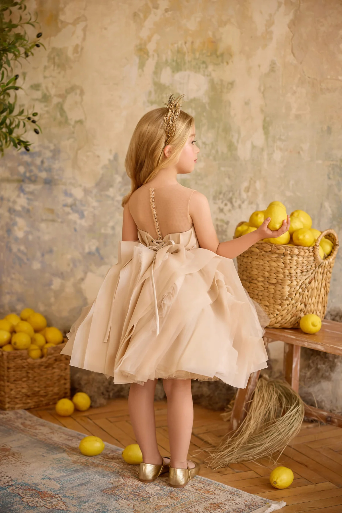 Short  Little Girls Party Dress