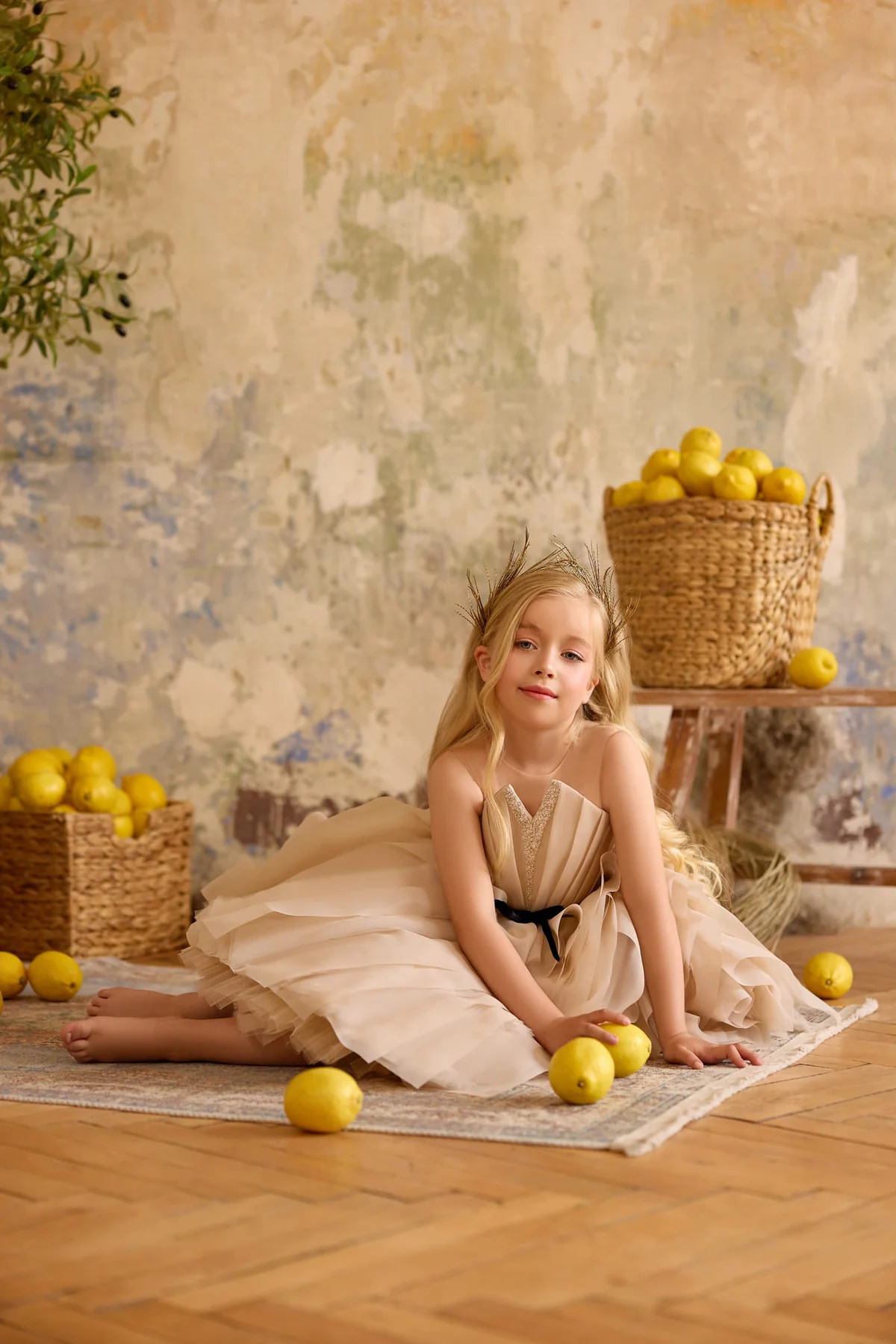 Short  Little Girls Party Dress
