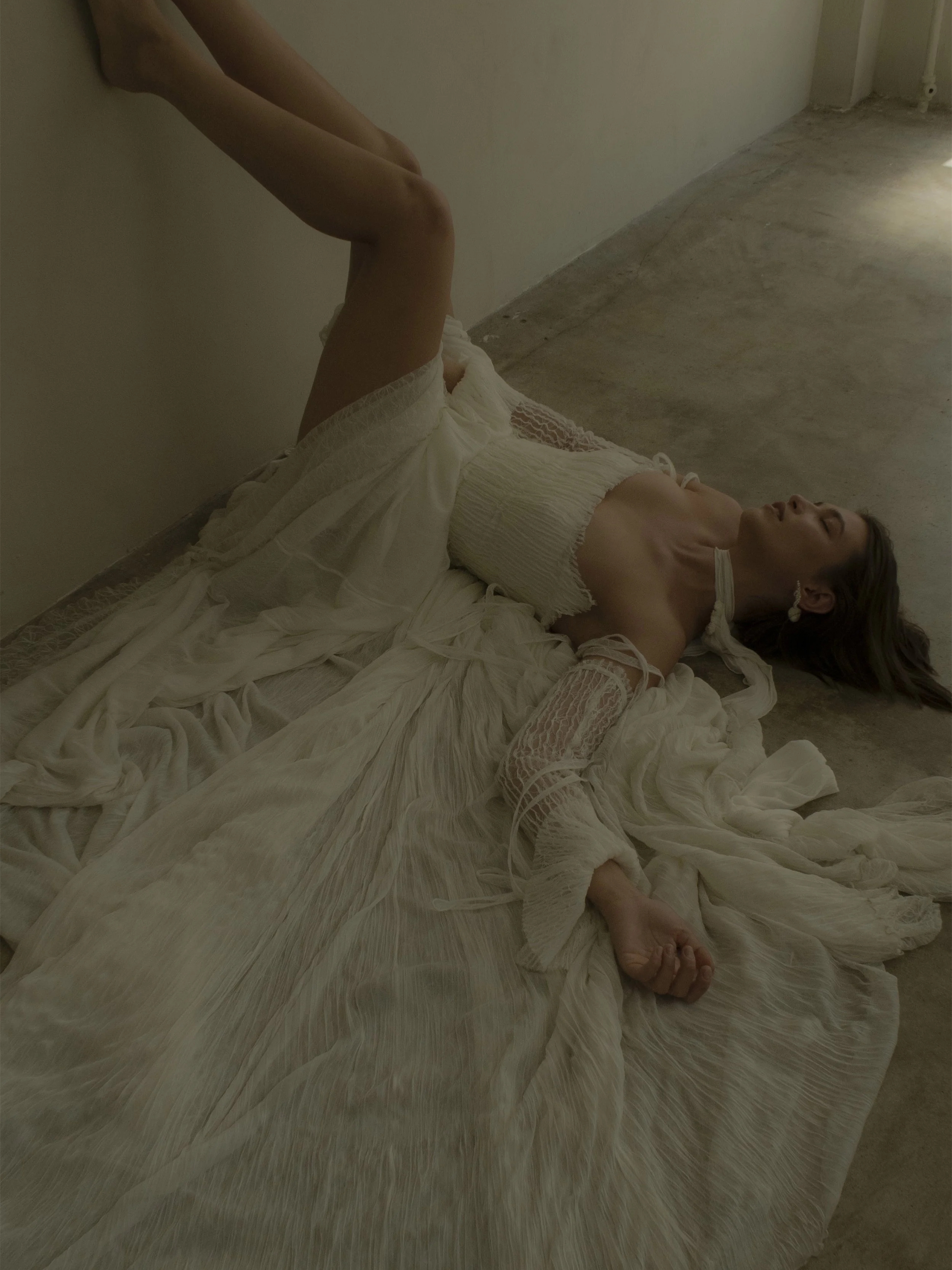 Vintage Silk Tulle Bridal Dress