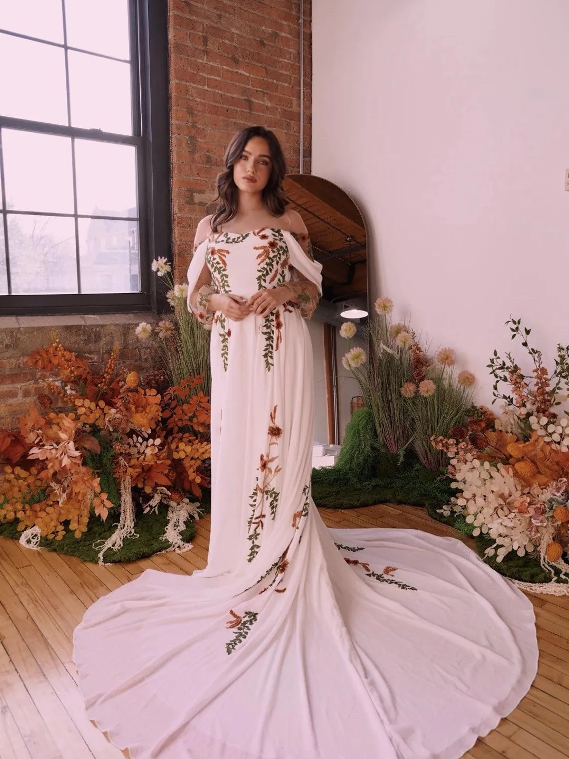 Vintage Silk Tulle Bridal Dress
