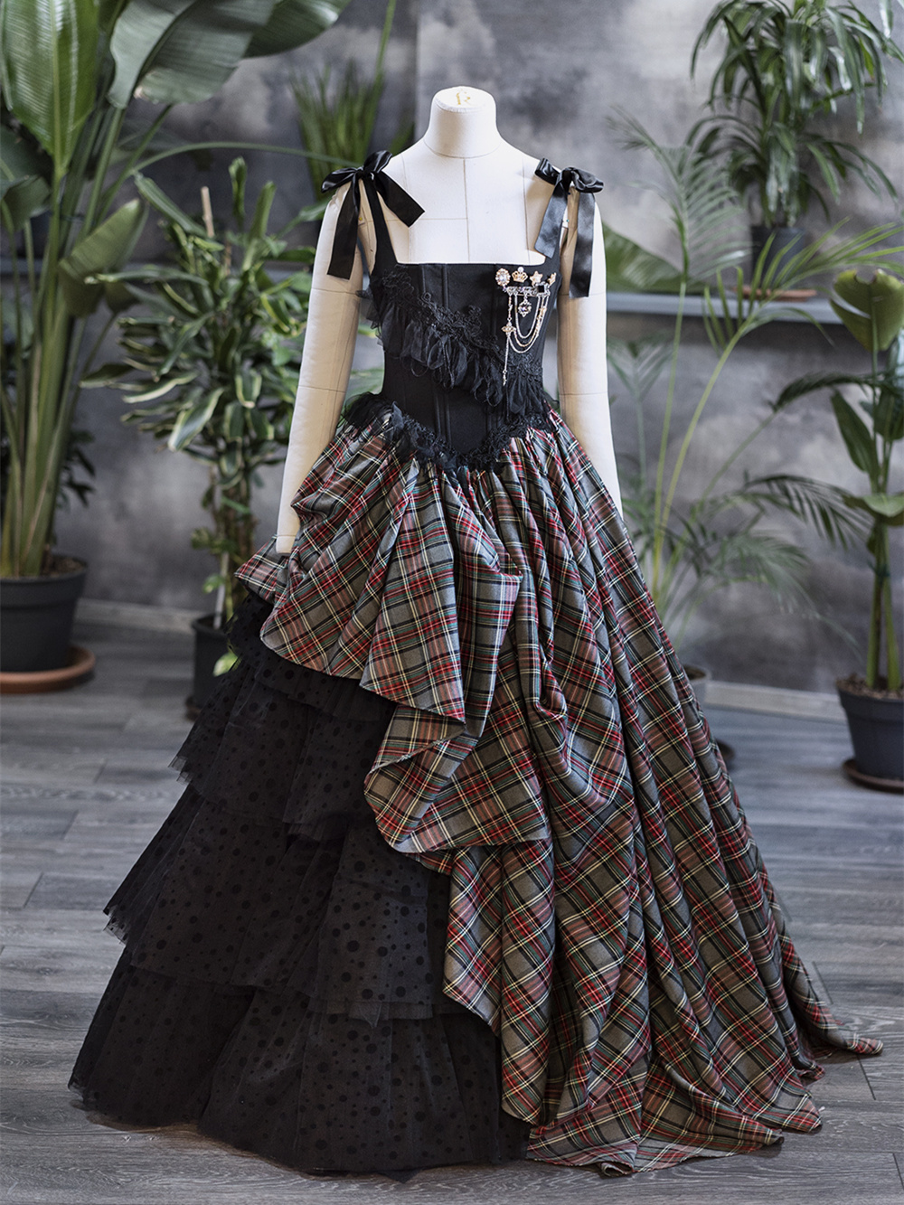 Vintage Dots Photoshoot Dress/Prom Dress/Cosplay Dress