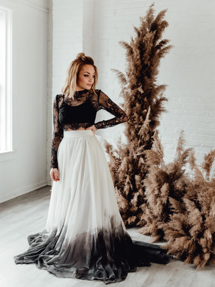 Faded Colors 2 Pieces Photoshoot Skirt/Wedding Skirt