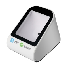 2D barcode scanner for payment can scan barcodes on media such as paper