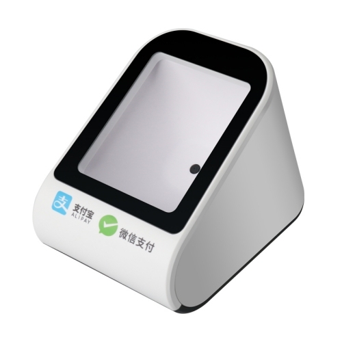 2D barcode scanner for payment can scan barcodes on media such as paper