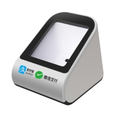 2D barcode scanner for payment can scan barcodes on media such as paper