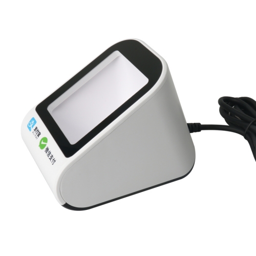 2D barcode scanner for payment can scan barcodes on media such as paper