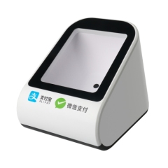 2D barcode scanner for payment can scan barcodes on media such as paper