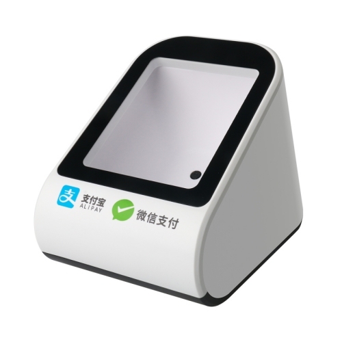 2D barcode scanner for payment can scan barcodes on media such as paper
