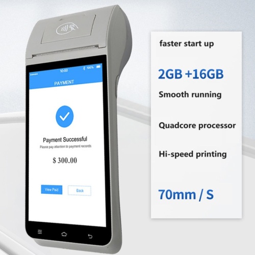 Mobile POS with Printer and Calling Function Phone barcode scanner Handheld PDA pda scanner