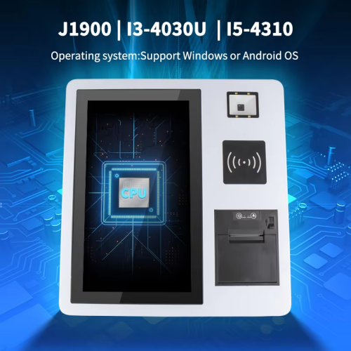 15.6inch All in one smart payment pos all in one android pos system with printer Touch Screen Kiosk Self Pay Machine Barcode Scanner for restaurant