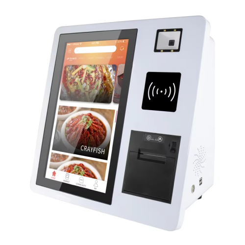 15.6inch All in one smart payment pos all in one android pos system with printer Touch Screen Kiosk Self Pay Machine Barcode Scanner for restaurant