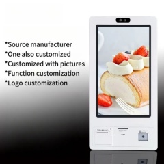 21.5inch Touchscreen Self-checkout Kiosk 21.5-inch 32 inch vertical wall mounted touch screen self-service ordering machine, payment and recharge hospital self-service terminal